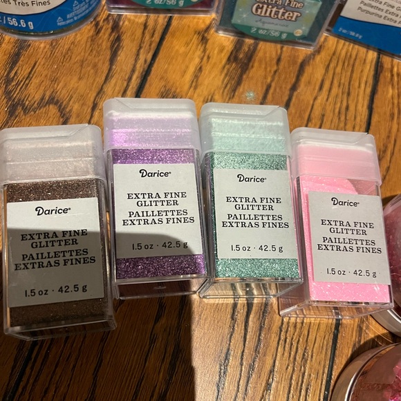 GLITTER LOT CREATOLOGY/ DARICE / MARTHA STEWART EXTRA FINE AND CHUNKY GLITTER - Picture 9 of 9